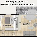 Residenz I B42 Apartment *