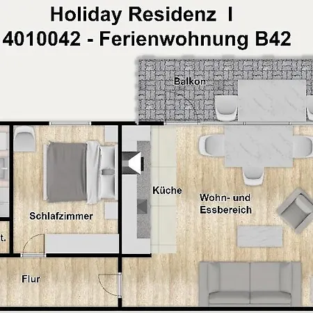 Residenz I B42 Daire *