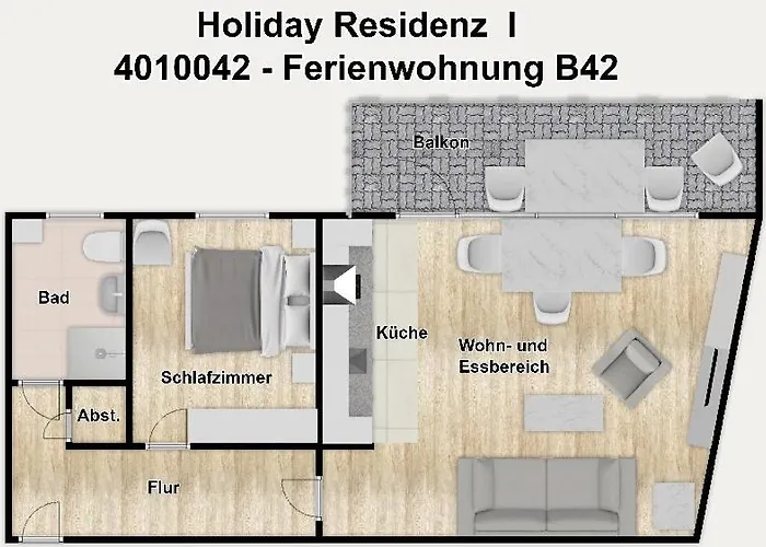 Residenz I B42 公寓 *